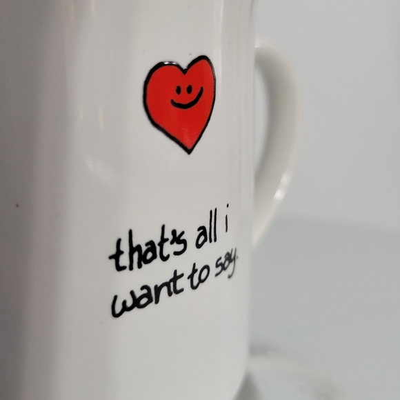 Heart Emoji That's All I Want To Say coffee cup mug Love You Valentine - Picture 6 of 6